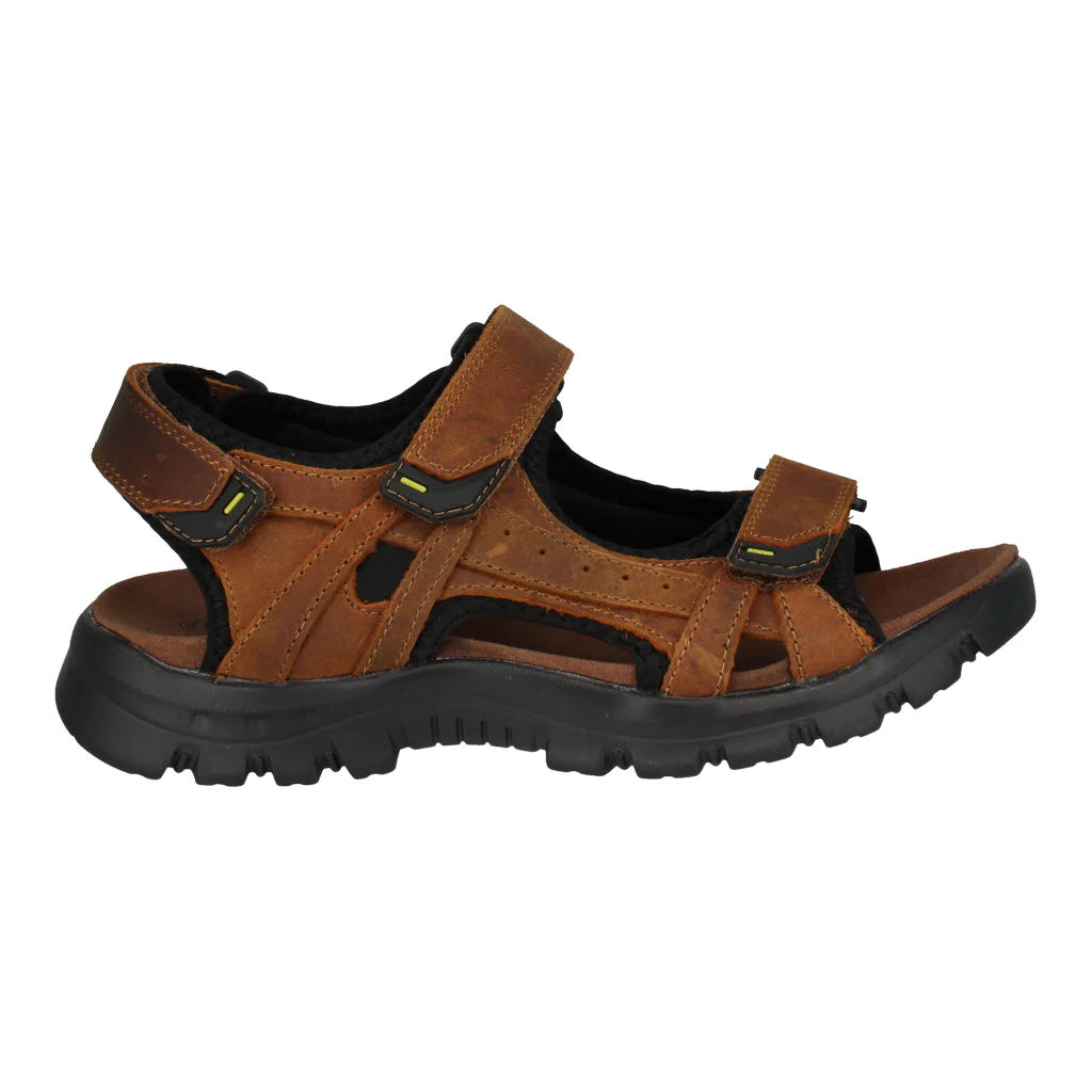 Men's sandals with a cushioned footbedJosef Seibel 253314 Bart 04 Brown Leather