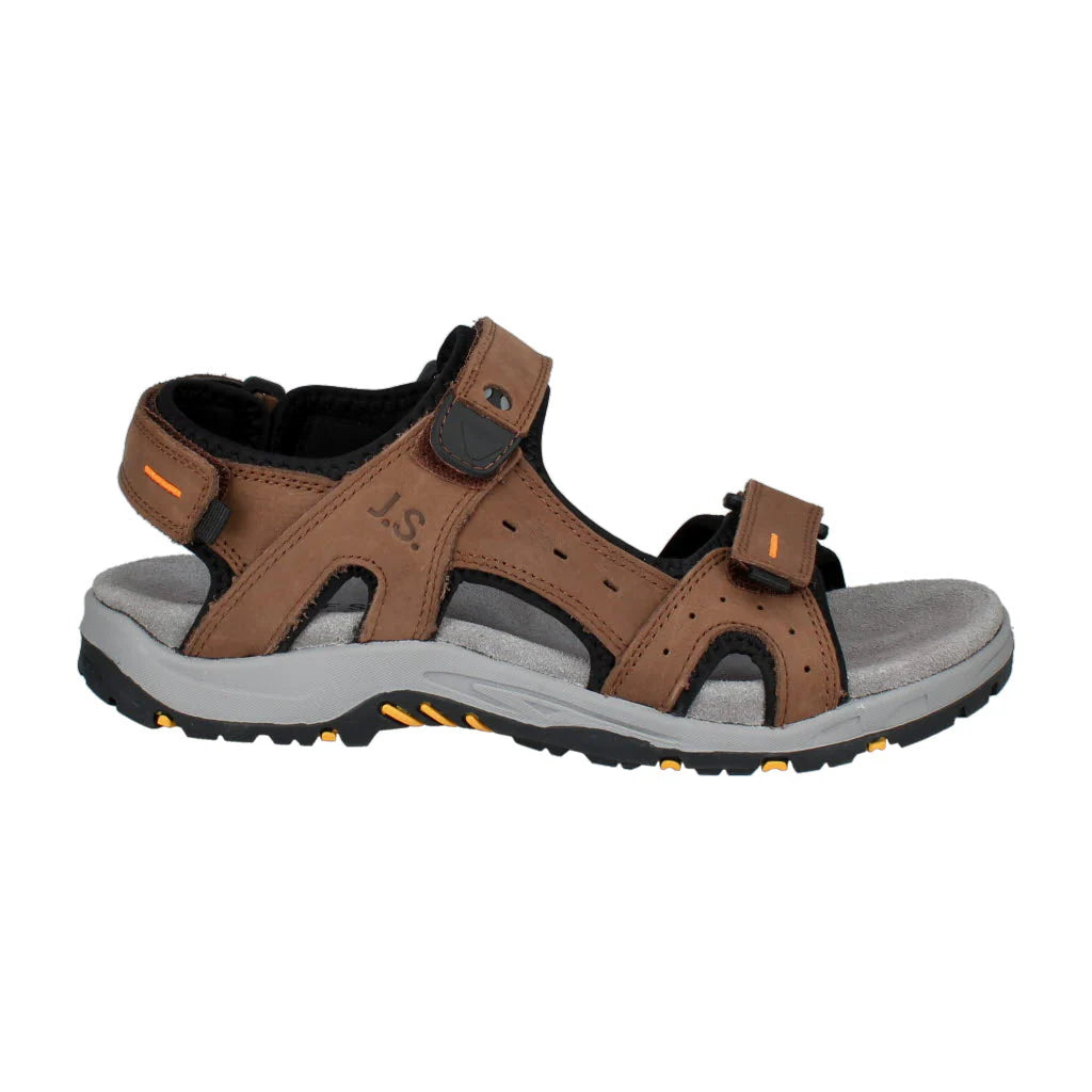Men's sandals with a shock - absorbing insoleJosef Seibel 253401 Ben 01 11 300 Brown