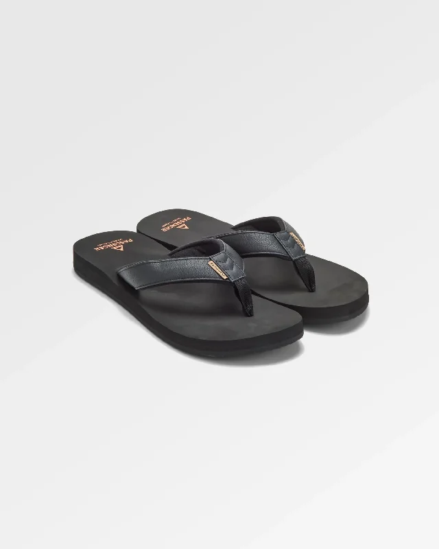 Men's sandals with a wide strap for supportSantos Flip Flop - Black