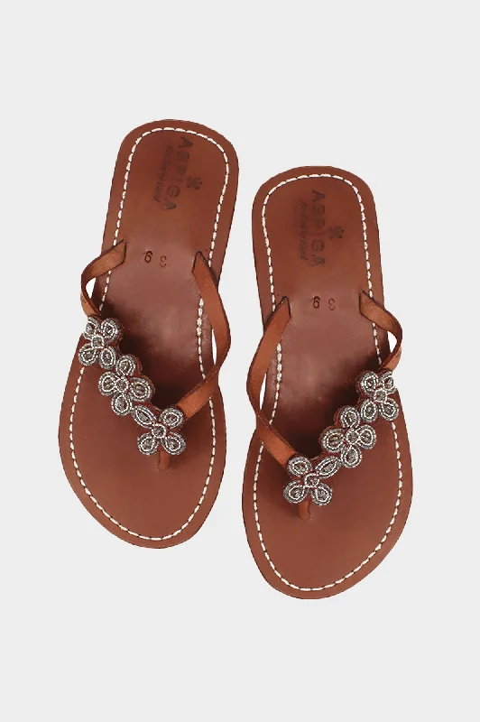 Men's sandals with a buckle closureTatu Heel Leather Sandals | Silver