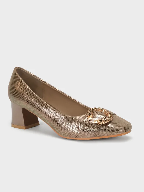 Men's sandals with a buckle closureWomen's "ONNIKA" Block Heel Fancy Courts