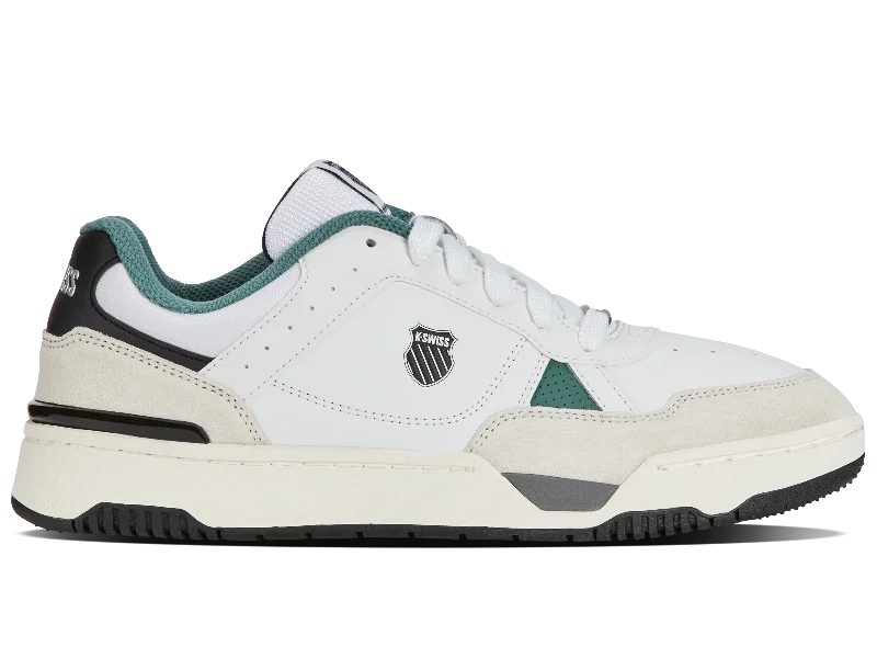 Men's slip - on sneakers with elastic side panels08905-148-M | MATCH PRO LTH | WHITE/SAGEBRUSH GREEN/BLACK Men's slip - on sneakers with elastic side panels08905-148-M | MATCH PRO LTH | WHITE/SAGEBRUSH GREEN/BLACK