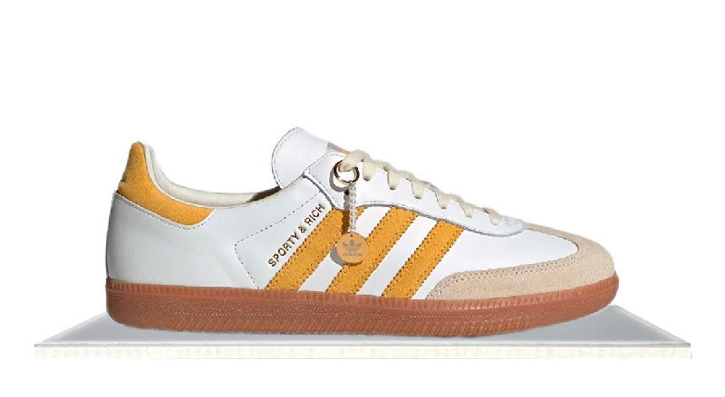 Men's performance - driven running sneakers for marathonsAdidas Samba x Sporty & Rich White Bold Gold Men's performance - driven running sneakers for marathonsAdidas Samba x Sporty & Rich White Bold Gold