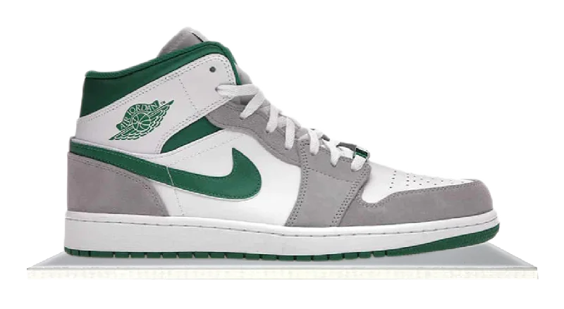 Men's lightweight training sneakers for CrossFit workoutsAir Jordan 1 Mid Grey Green Men's lightweight training sneakers for CrossFit workoutsAir Jordan 1 Mid Grey Green