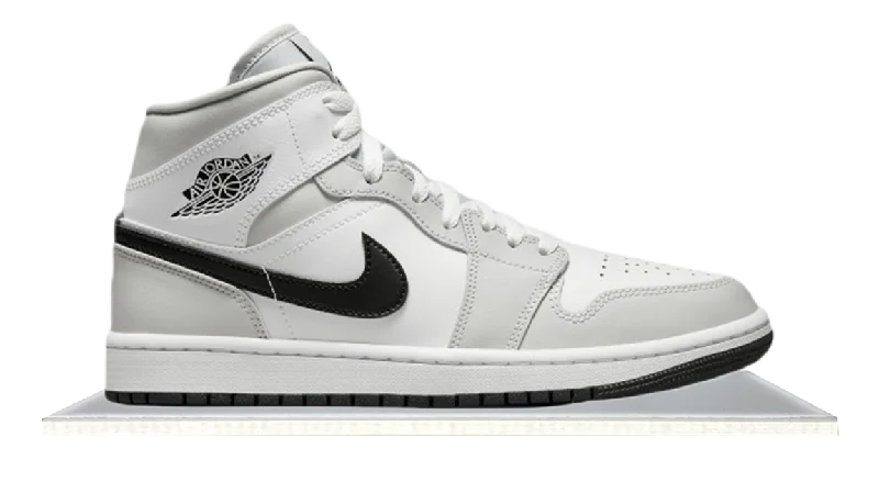 Men's slip - resistant sneakers for industrial workAir Jordan 1 Mid White Smoke Grey Men's slip - resistant sneakers for industrial workAir Jordan 1 Mid White Smoke Grey