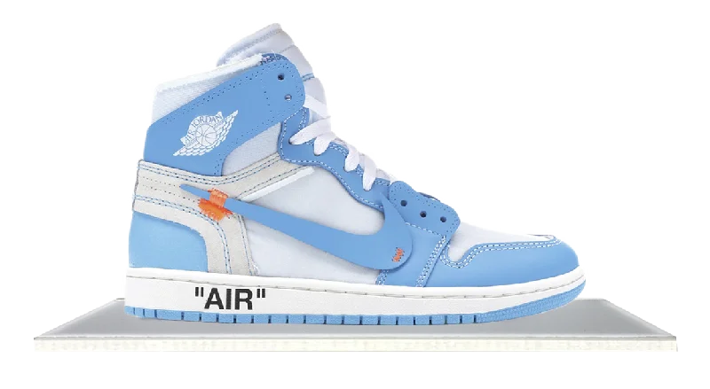 Men's gray mesh sneakers for breathability during workoutsAir Jordan 1 High Off-White UNC Men's gray mesh sneakers for breathability during workoutsAir Jordan 1 High Off-White UNC
