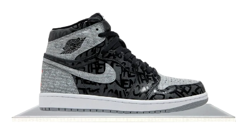 Men's breathable mesh running sneakers with reflective detailsAir Jordan 1 High Rebellionaire