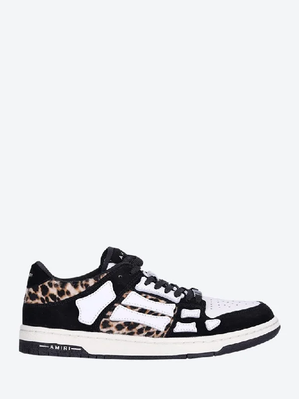 Men's athletic sneakers with a quick - dry liningLeopard skel top low sneakers