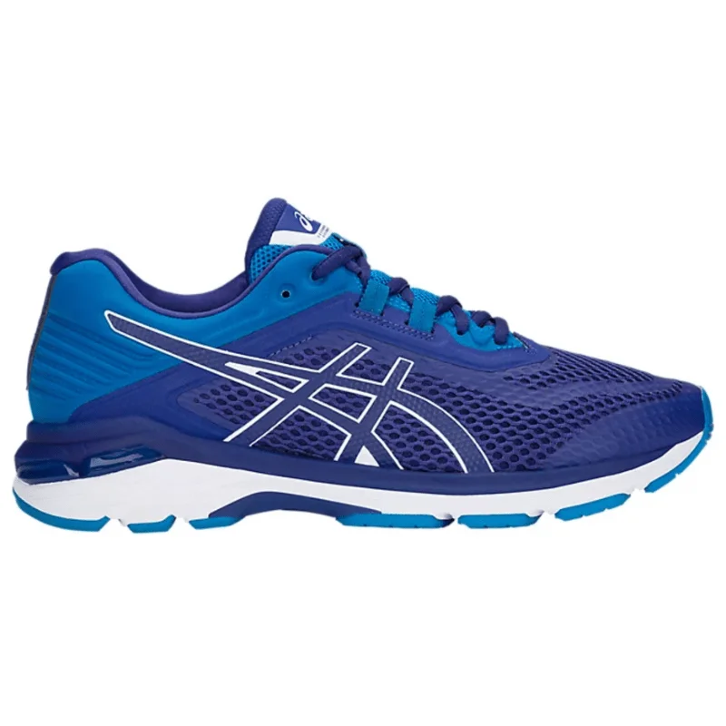 Men's soccer - inspired sneakers with a studded soleMen’s Asics GT-2000 6 (2E) ‘Blue Print/Race Blue’ Men's soccer - inspired sneakers with a studded soleMen’s Asics GT-2000 6 (2E) ‘Blue Print/Race Blue’
