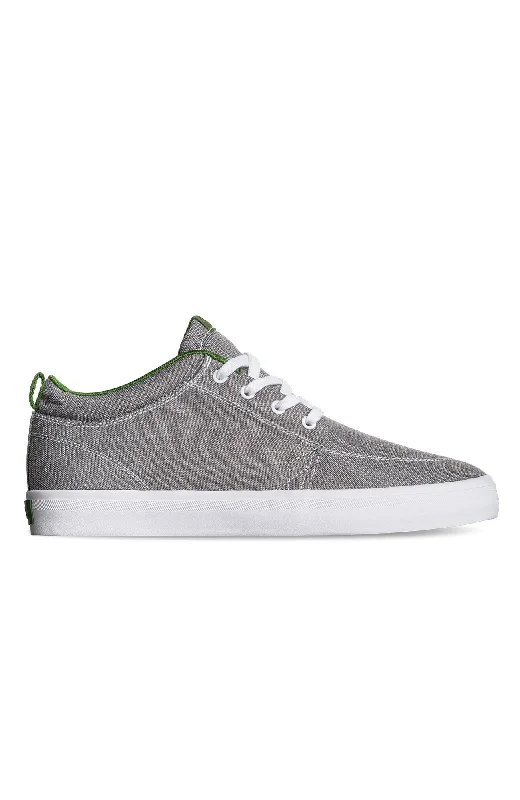 Men's high - top leather sneakers with a zip - up sideGS Chukka Grey Chambray Rpet