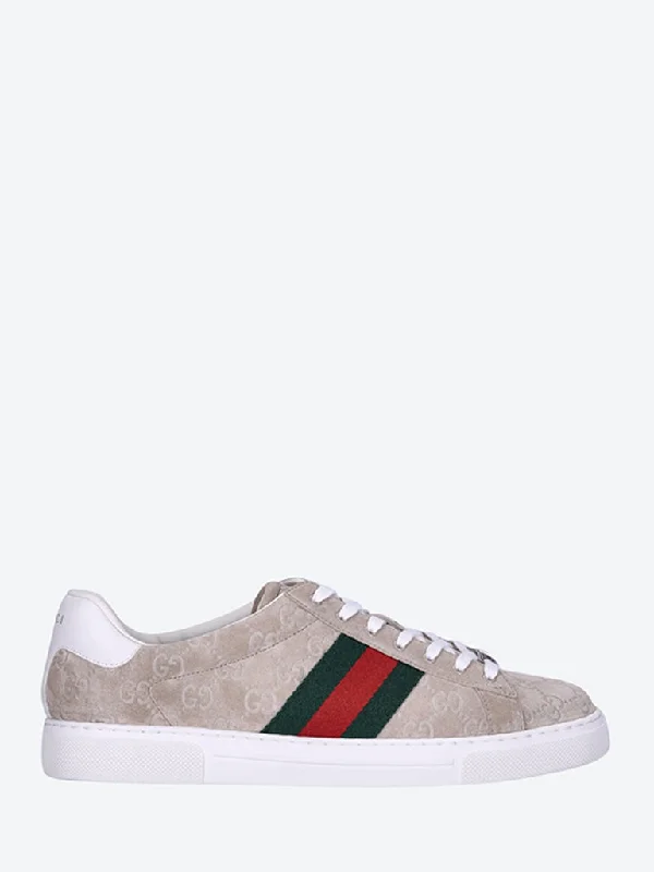 Men's classic - style sneakers with a modern twistGucci ace suede gg sneakers