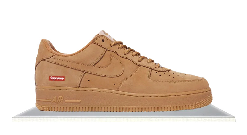 Men's narrow - width sneakers for a snug fitAir Force 1 Supreme Wheat