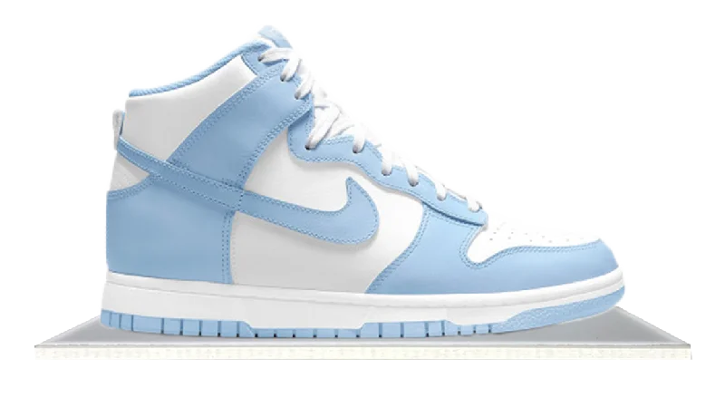 Men's breathable mesh running sneakers with reflective detailsDunk High Aluminum Blue Men's breathable mesh running sneakers with reflective detailsDunk High Aluminum Blue