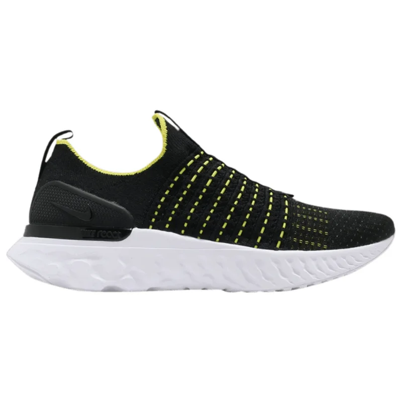 Men's retro - style sneakers inspired by the 80sNike Phantom React Flyknit 2 "Sonic Yellow" Men's retro - style sneakers inspired by the 80sNike Phantom React Flyknit 2 "Sonic Yellow"