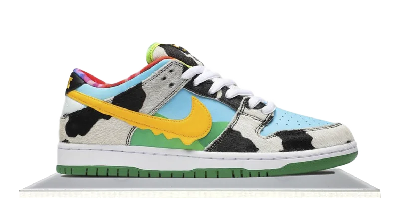 Men's classic white leather sneakers with black lacesSB Dunk Low Ben & Jerry's Chunky Dunky Men's classic white leather sneakers with black lacesSB Dunk Low Ben & Jerry's Chunky Dunky