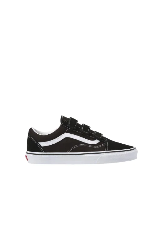 Men's track - and - field sneakers with a spike - compatible soleOld Skool Velcro Black True White Men's track - and - field sneakers with a spike - compatible soleOld Skool Velcro Black True White