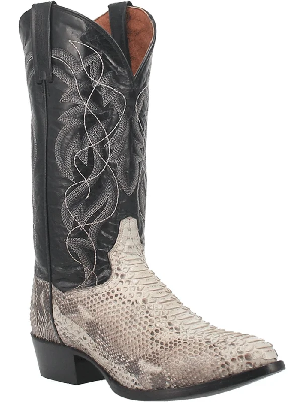 Men's cowboy boots with a rubber sole for tractionDan Post DP3036 Mens Manning Python Western Cowboy Boot Natural Men's cowboy boots with a rubber sole for tractionDan Post DP3036 Mens Manning Python Western Cowboy Boot Natural