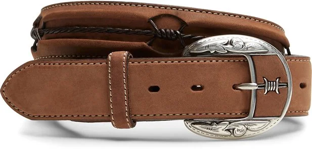Alligator - embossed men's western boots for a bold statement1 1/2" Brown Leather Fenced In Men's Belt Alligator - embossed men's western boots for a bold statement1 1/2" Brown Leather Fenced In Men's Belt