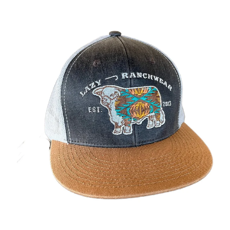 Men's western boots with a tooled leather design on the shaftLazy J Ranch Wear Apache Hereford Cap Men's western boots with a tooled leather design on the shaftLazy J Ranch Wear Apache Hereford Cap