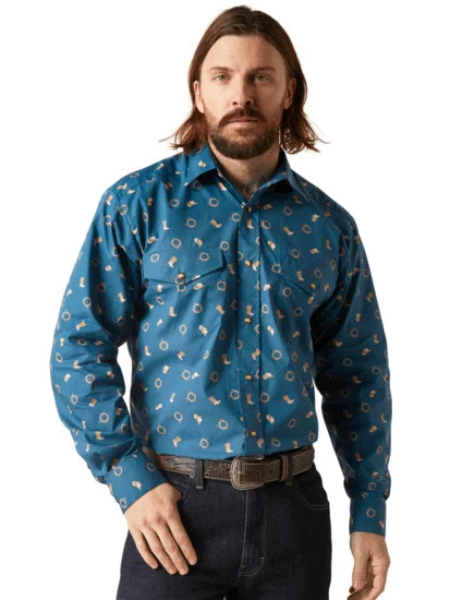 Men's western boots with a suede shaft and a leather soleAriat 10046199 Mens Brody Snap Long Sleeve Shirt Deep Dive Teal Men's western boots with a suede shaft and a leather soleAriat 10046199 Mens Brody Snap Long Sleeve Shirt Deep Dive Teal