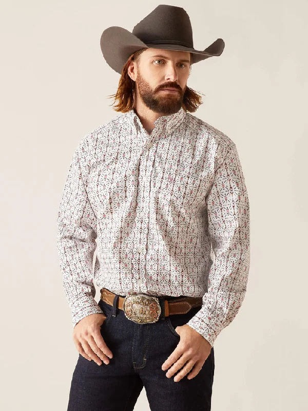 Men's western boots with a distressed leather finish for a rugged lookAriat 10047188 Mens Edgar Classic Fit Shirt White Men's western boots with a distressed leather finish for a rugged lookAriat 10047188 Mens Edgar Classic Fit Shirt White