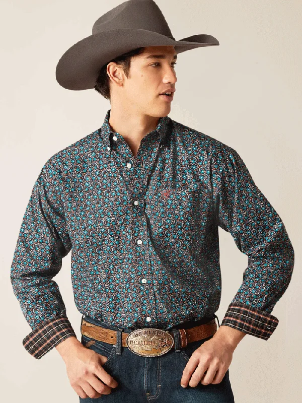 Men's western boots with a silver - toned hardware and accentsAriat 10047342 Mens Wrinkle Free Gryffin Classic Fit Shirt Black Men's western boots with a silver - toned hardware and accentsAriat 10047342 Mens Wrinkle Free Gryffin Classic Fit Shirt Black