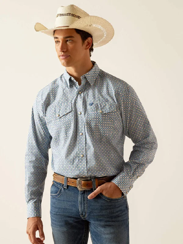 Western - style men's boots with intricate tooling and stitchingAriat 10048501 Mens Parks Classic Fit Shirt Little Boy Blue Western - style men's boots with intricate tooling and stitchingAriat 10048501 Mens Parks Classic Fit Shirt Little Boy Blue