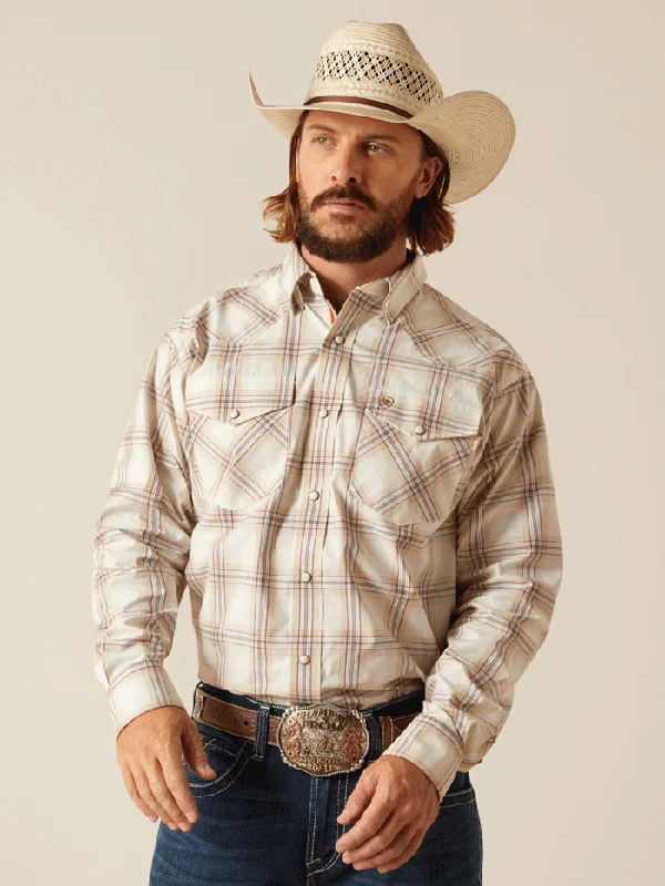 Men's western boots with a tooled leather design on the shaftAriat 10048502 Mens Pro Series Prescott Classic Fit Shirt Sandshell Men's western boots with a tooled leather design on the shaftAriat 10048502 Mens Pro Series Prescott Classic Fit Shirt Sandshell