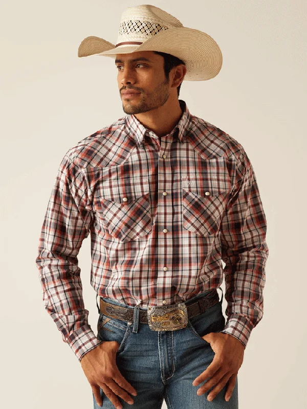 Men's western boots with a high - quality leather upper and a suede liningAriat 10048503 Mens Pro Series Payne Classic Fit Shirt Spice Men's western boots with a high - quality leather upper and a suede liningAriat 10048503 Mens Pro Series Payne Classic Fit Shirt Spice