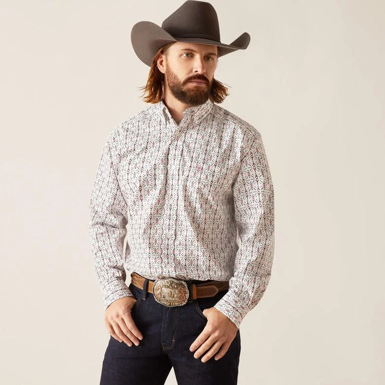 Men's western boots with a leather - wrapped heel and a smooth finishAriat Men's Edgar Classic Fit Long Sleeve Western Button Down Shirt Men's western boots with a leather - wrapped heel and a smooth finishAriat Men's Edgar Classic Fit Long Sleeve Western Button Down Shirt
