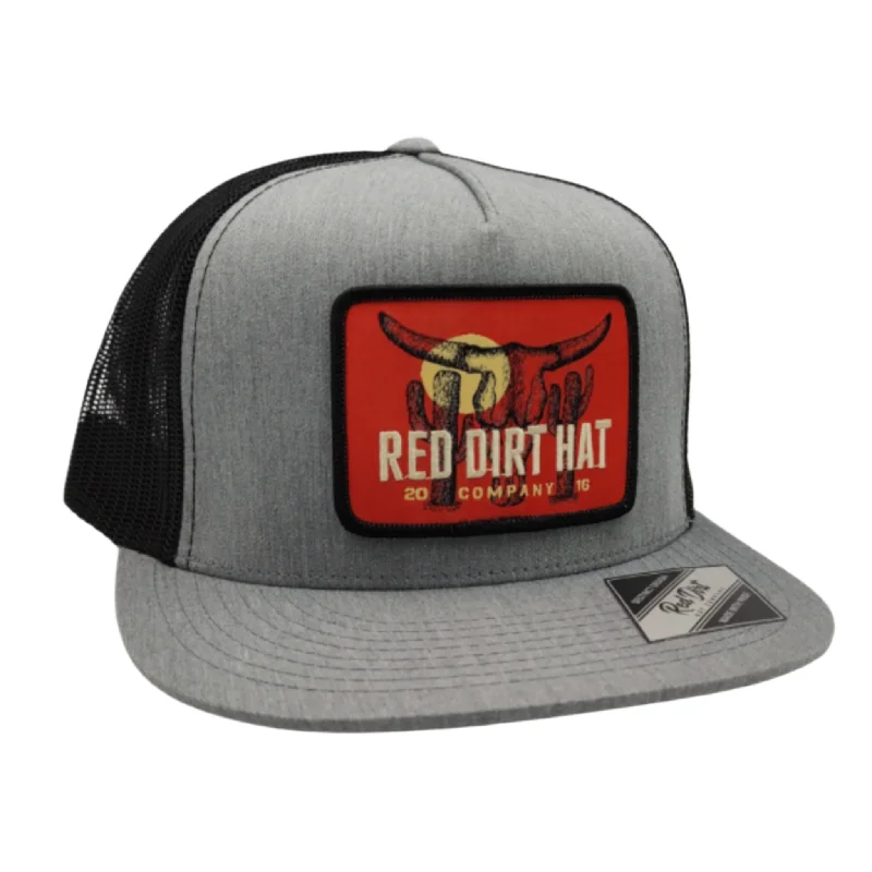 Men's western boots with a leather - wrapped heel and a smooth finishRed Dirt Boone Hat Men's western boots with a leather - wrapped heel and a smooth finishRed Dirt Boone Hat