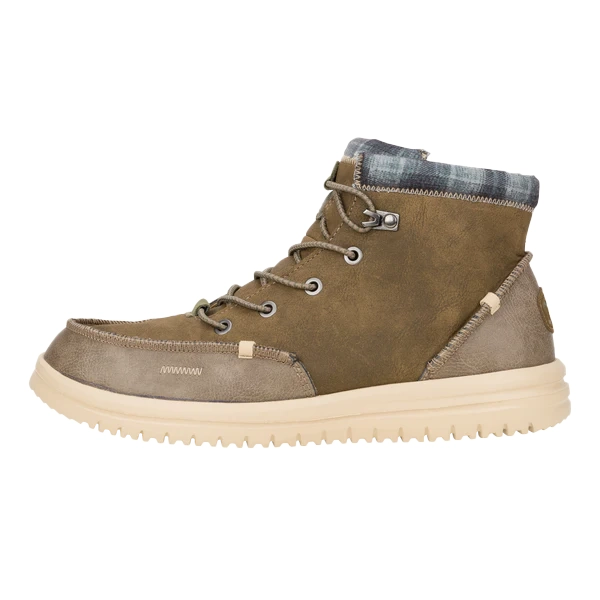 Men's western boots with a suede shaft and a leather soleHey Dude Men's Bradley Classic Shoe Men's western boots with a suede shaft and a leather soleHey Dude Men's Bradley Classic Shoe