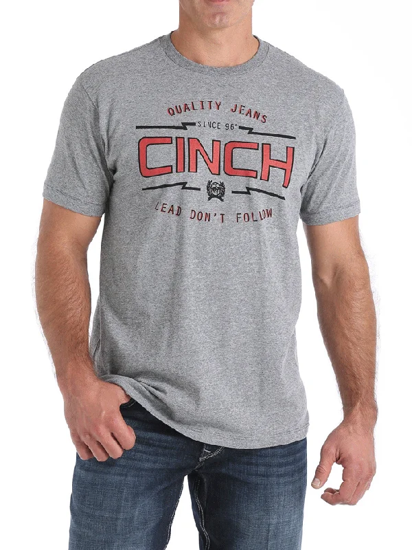 Western - style men's boots with intricate tooling and stitchingCinch MTT1690377 Mens Classic Logo Tee Carbon Western - style men's boots with intricate tooling and stitchingCinch MTT1690377 Mens Classic Logo Tee Carbon