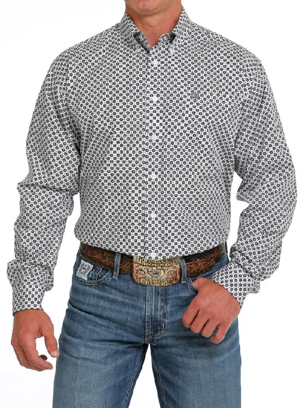 Men's western boots with a leather - wrapped heel and a smooth finishCinch MTW1105633 Mens Geometric Print Button Down Western Shirt White Purple Men's western boots with a leather - wrapped heel and a smooth finishCinch MTW1105633 Mens Geometric Print Button Down Western Shirt White Purple