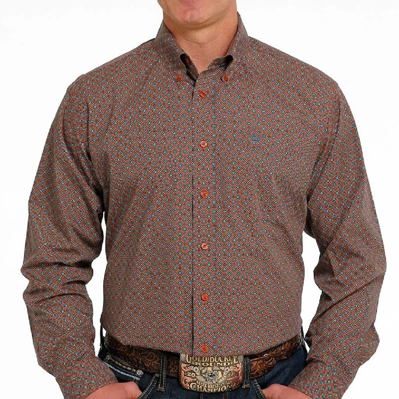 Men's western boots with a suede shaft and a leather soleCinch Men's Rust Medallion Print Long Sleeve Western Shirt Men's western boots with a suede shaft and a leather soleCinch Men's Rust Medallion Print Long Sleeve Western Shirt