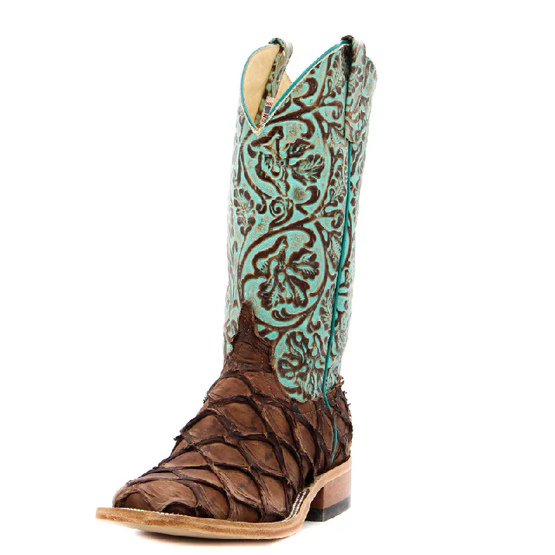 Men's western boots with a leather sole and a heel guardAnderson Bean Exclusive Chocolate Big Bass Men's Boot Men's western boots with a leather sole and a heel guardAnderson Bean Exclusive Chocolate Big Bass Men's Boot