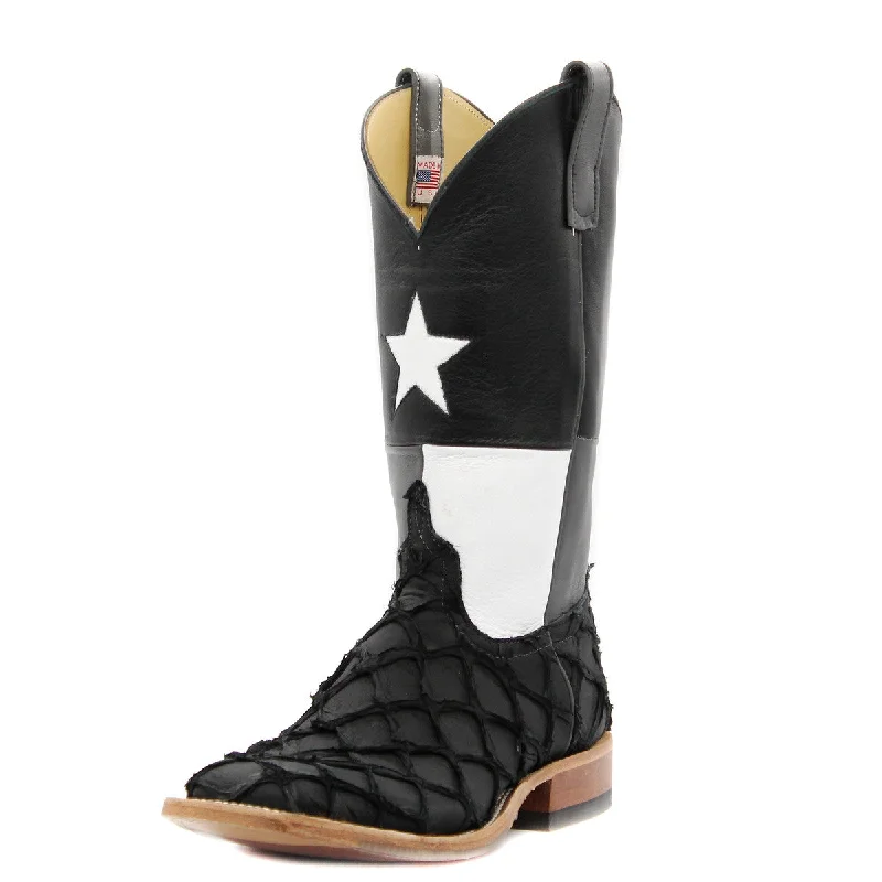 Men's western boots with a leather lining and a padded insoleAnderson Bean Exclusive Black Matte Big Bass Men's Boot Men's western boots with a leather lining and a padded insoleAnderson Bean Exclusive Black Matte Big Bass Men's Boot