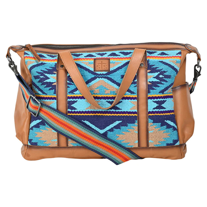 Men's western boots with a suede shaft and a leather soleSTS Mojave Sky Diaper Bag