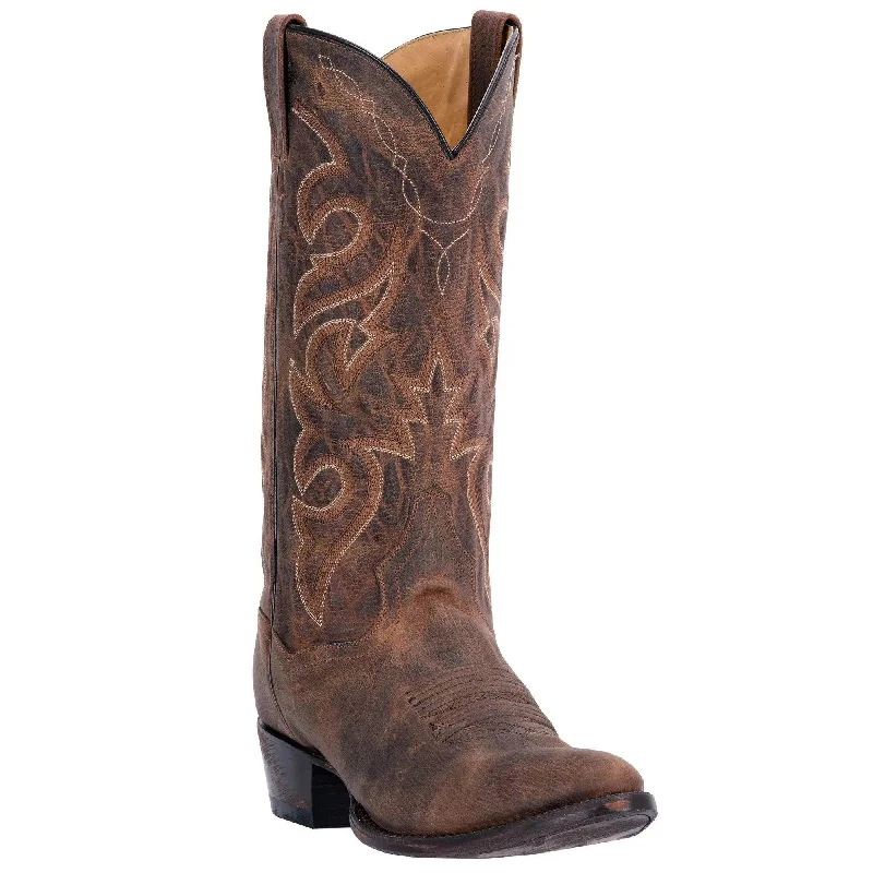 Men's western boots with a scalloped edge and a pull - on strapDan Post Men's Renegade Leather Boot DP2159 Men's western boots with a scalloped edge and a pull - on strapDan Post Men's Renegade Leather Boot DP2159