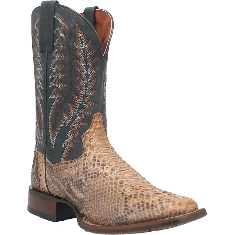 Men's western boots with a concho - studded strap and a pointed toeDan Post Men's Templeton Python Boot DP4183 Men's western boots with a concho - studded strap and a pointed toeDan Post Men's Templeton Python Boot DP4183