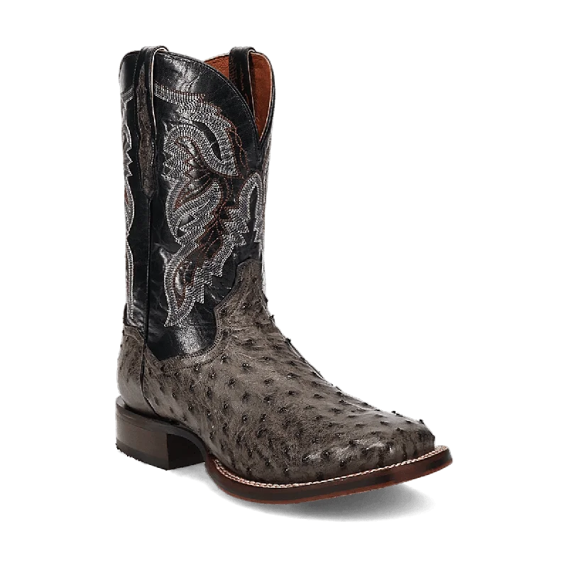 Men's western boots with a silver - toned hardware and accentsDan Post Men's Alamosa Full Quill Ostrich Boot DP5013 Men's western boots with a silver - toned hardware and accentsDan Post Men's Alamosa Full Quill Ostrich Boot DP5013