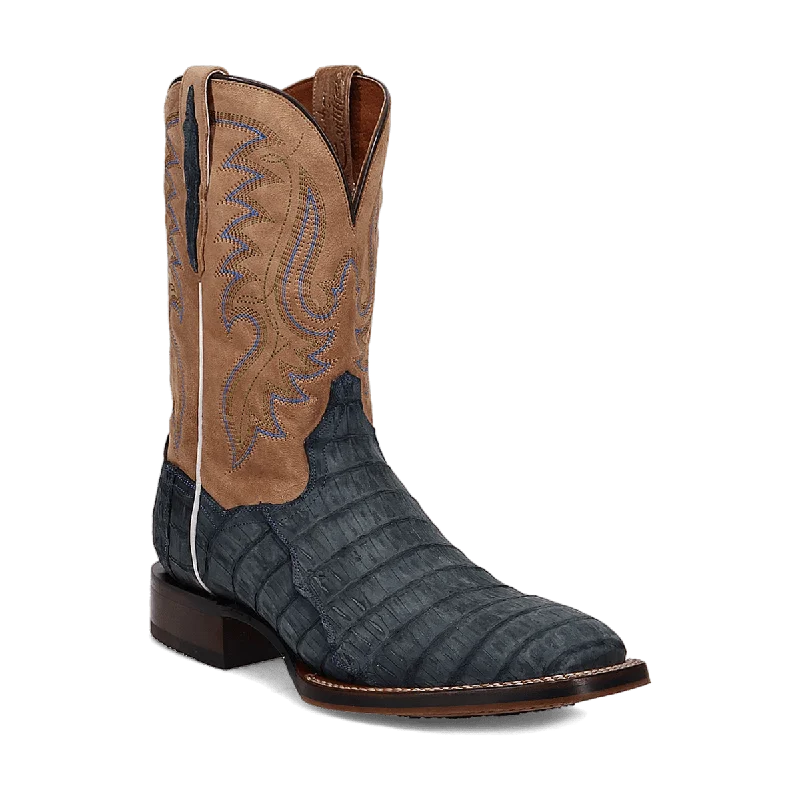 Men's western boots with a decorative inlay on the toe and heelDan Post Men's Leon Caiman Leather Boot DP5014 Men's western boots with a decorative inlay on the toe and heelDan Post Men's Leon Caiman Leather Boot DP5014