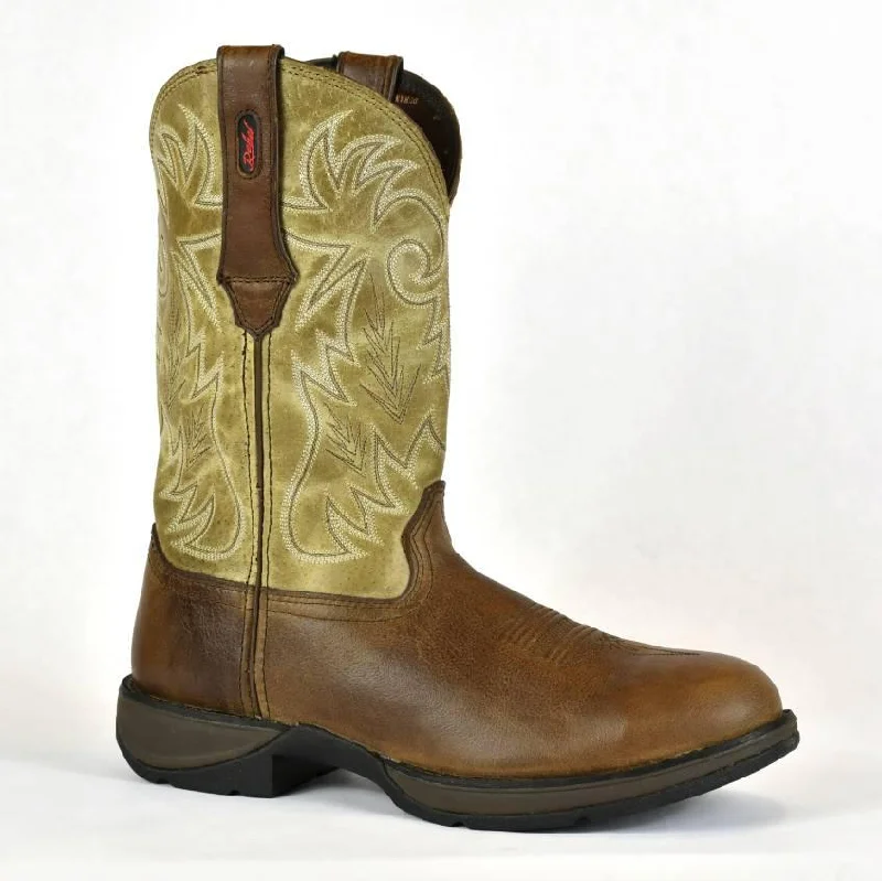 Men's western boots with a concho - studded strap and a pointed toeDurango Rebel Men's Round Toe Steel Toe Western Work Boot DWDB018 Men's western boots with a concho - studded strap and a pointed toeDurango Rebel Men's Round Toe Steel Toe Western Work Boot DWDB018