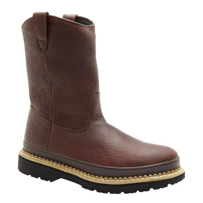 Men's western boots with a distressed leather finish for a rugged lookGeorgia Giant Wellington Pull-On Work Boot G4274 Men's western boots with a distressed leather finish for a rugged lookGeorgia Giant Wellington Pull-On Work Boot G4274