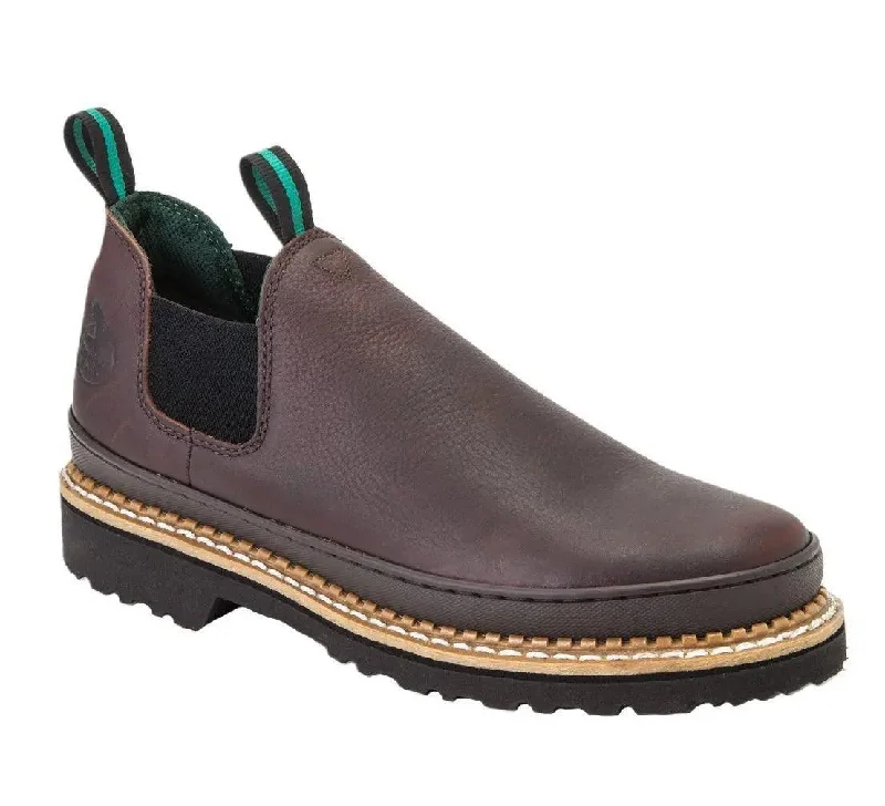 Men's western boots with a silver - toned hardware and accentsGeorgia Giant Mens Romeo Brown Work Shoe GR262 Men's western boots with a silver - toned hardware and accentsGeorgia Giant Mens Romeo Brown Work Shoe GR262