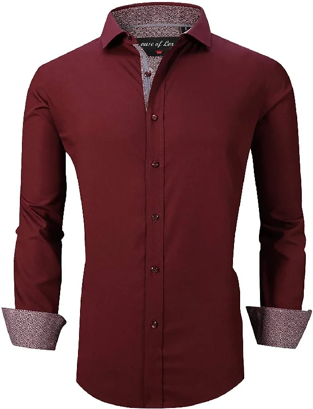 Men's western boots with a high - quality leather upper and a suede liningMen's Burgundy Wrinkle Free Dress Shirt Men's western boots with a high - quality leather upper and a suede liningMen's Burgundy Wrinkle Free Dress Shirt