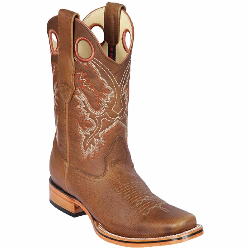Men's western boots with a suede shaft and a leather soleMen's Los Altos Genuine Leather Rodeo Square Toe Boots 8129951 Men's western boots with a suede shaft and a leather soleMen's Los Altos Genuine Leather Rodeo Square Toe Boots 8129951