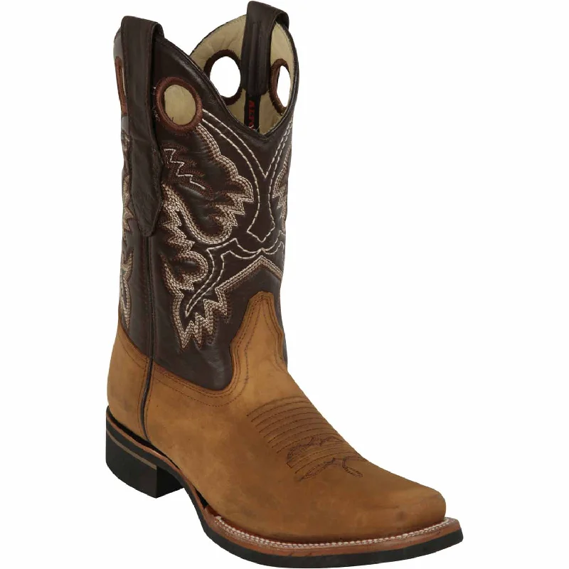 Men's western boots with a tooled leather design on the shaftMen's Los Altos Genuine Leather Rodeo Square Toe Boots 8136231 Men's western boots with a tooled leather design on the shaftMen's Los Altos Genuine Leather Rodeo Square Toe Boots 8136231