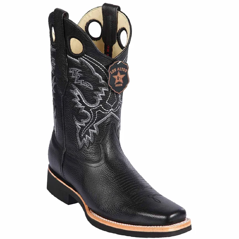 Men's western boots with a leather lining and a padded insoleMen's Los Altos Genuine Leather Rodeo Square Toe Boots 813E2705 Men's western boots with a leather lining and a padded insoleMen's Los Altos Genuine Leather Rodeo Square Toe Boots 813E2705