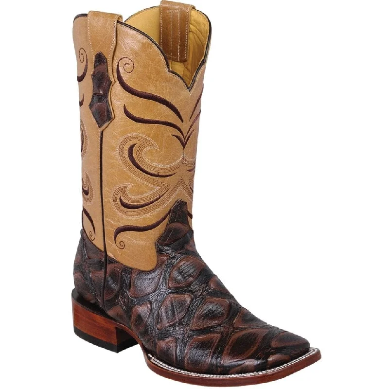 Men's western boots with a high - quality leather upper and a suede liningMen's Quincy Wide Square Toe Boot Q822A1094 Men's western boots with a high - quality leather upper and a suede liningMen's Quincy Wide Square Toe Boot Q822A1094